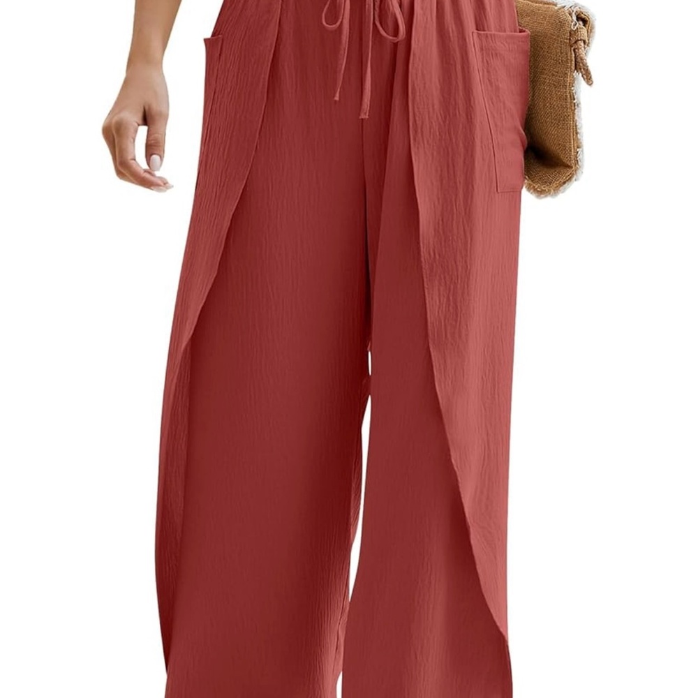 Women's Rust Palazzo Pants